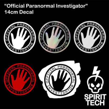 Official Paranormal Investigator Decal
