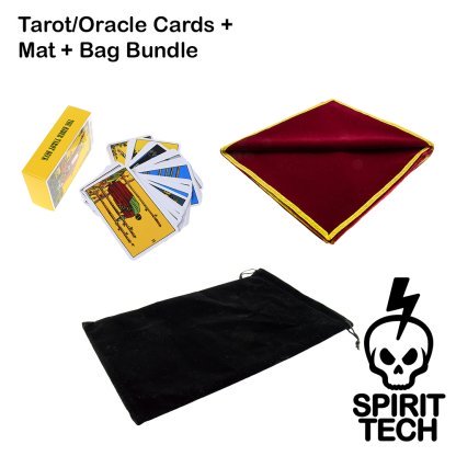 Tarot/Oracle Cards + Mat + Bag Bundle
