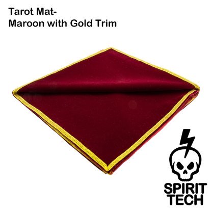 Tarot Mat- Maroon with Gold Trim - Image 2