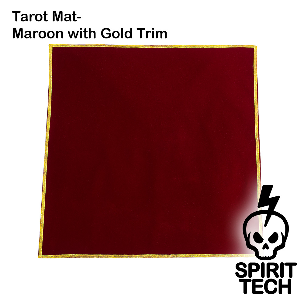 Tarot Mat- Maroon with Gold Trim