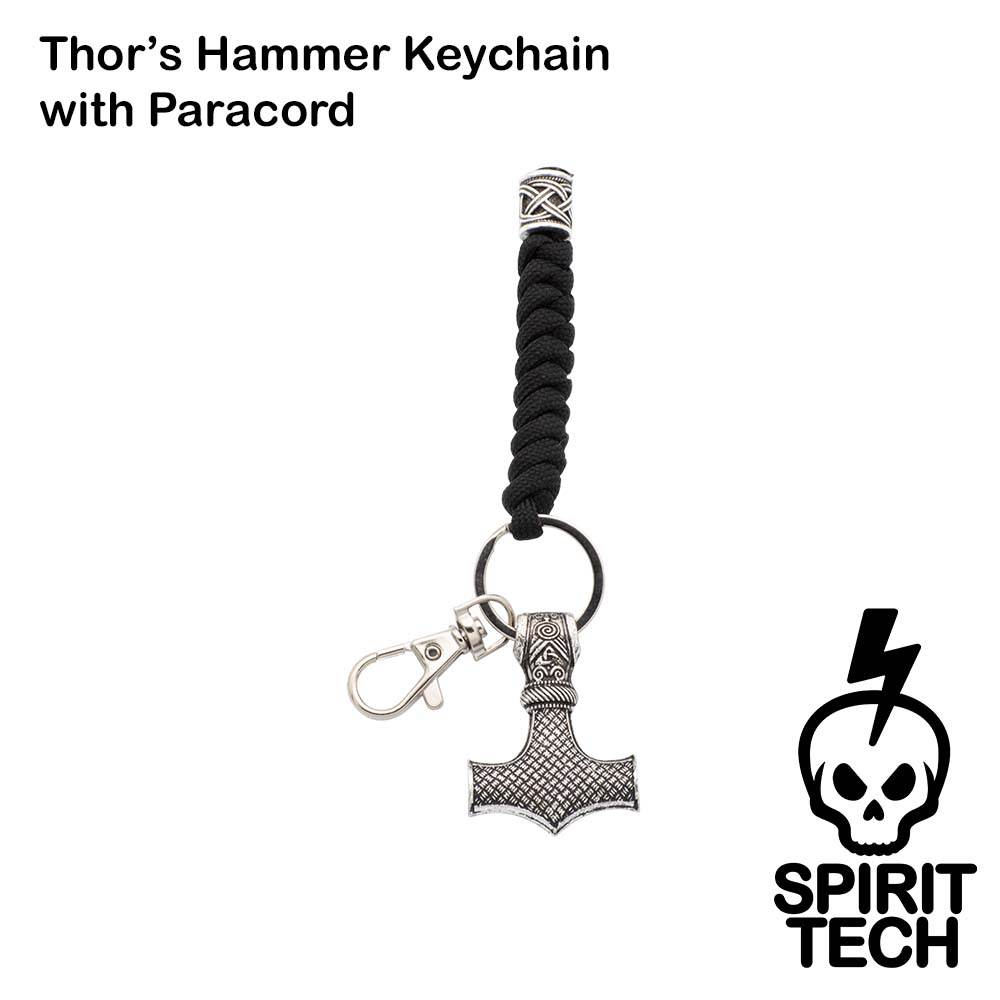 Thor's Hammer Keychain with Paracord - Image 2