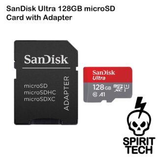 128GB SanDisk Ultra microSD Card with Adapter