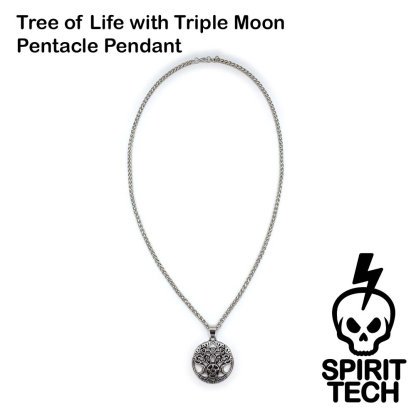 Tree of Life with Triple Moon Pentacle Pendant - Image 2