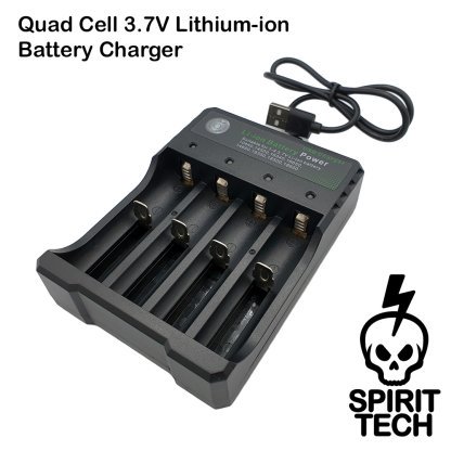 Quad Slot Universal Lithium-Ion Battery Charger