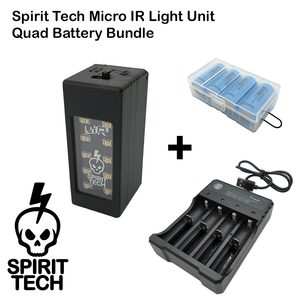 Spirit Tech Micro-IR Light Unit Quad Battery Bundle