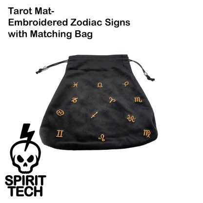 Tarot Mat- Embroidered Zodiac Signs with Matching Bag (80cm) - Image 4