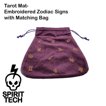 Tarot Mat- Embroidered Zodiac Signs with Matching Bag (80cm) - Image 16