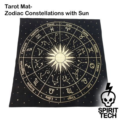 Tarot Mat- Zodiac Constellations with Sun