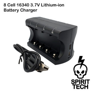 8 Slot 16340 Lithium-Ion Battery Charger