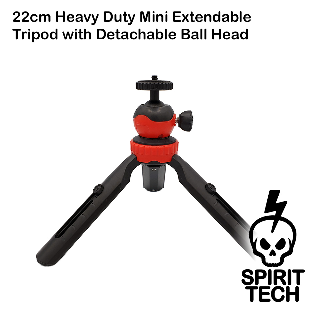 22cm Heavy Duty Mini Extendable Tripod with Detachable Ball Head - Image 3