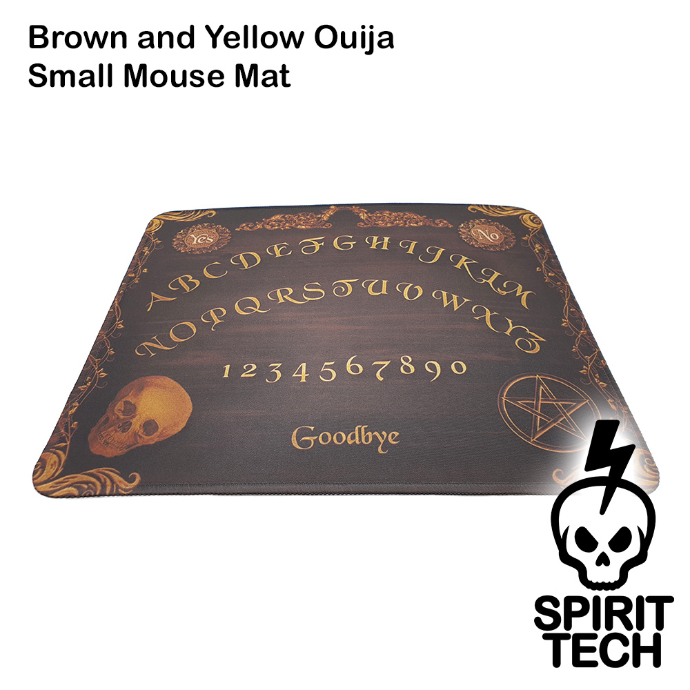 Brown and Yellow Ouija Board Small Mouse Mat - Image 2
