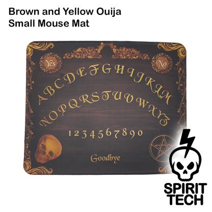Brown and Yellow Ouija Board Small Mouse Mat