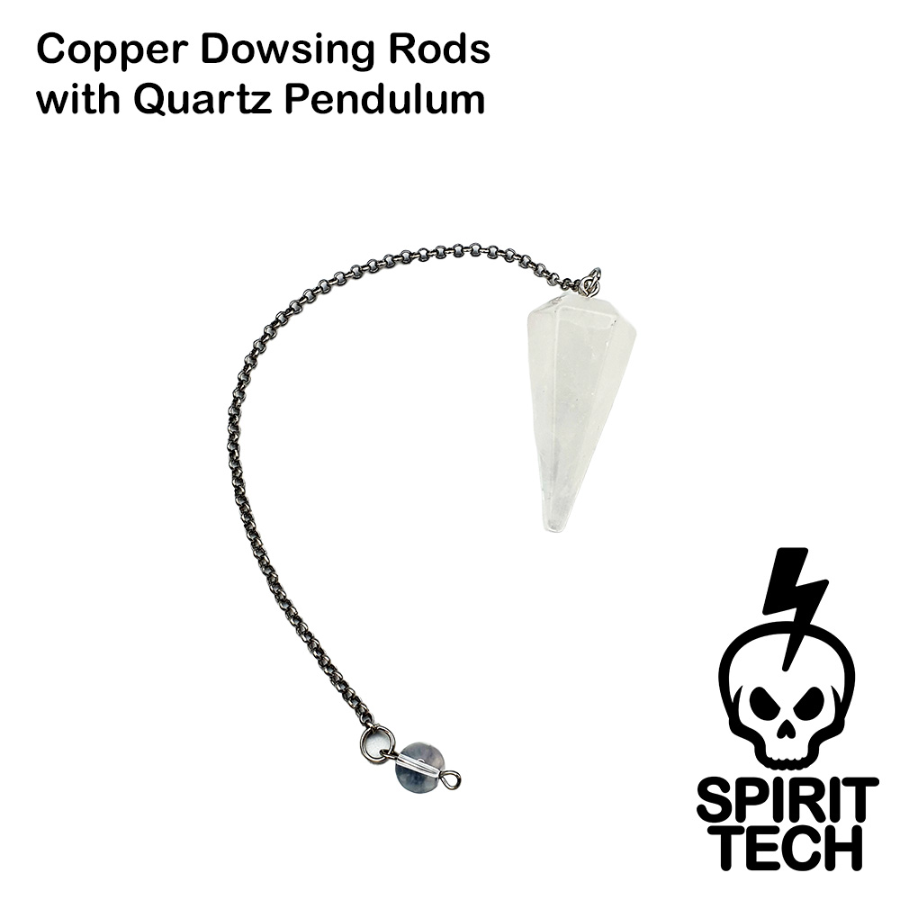 Copper Dowsing Rods with Quartz Pendulum - Image 4