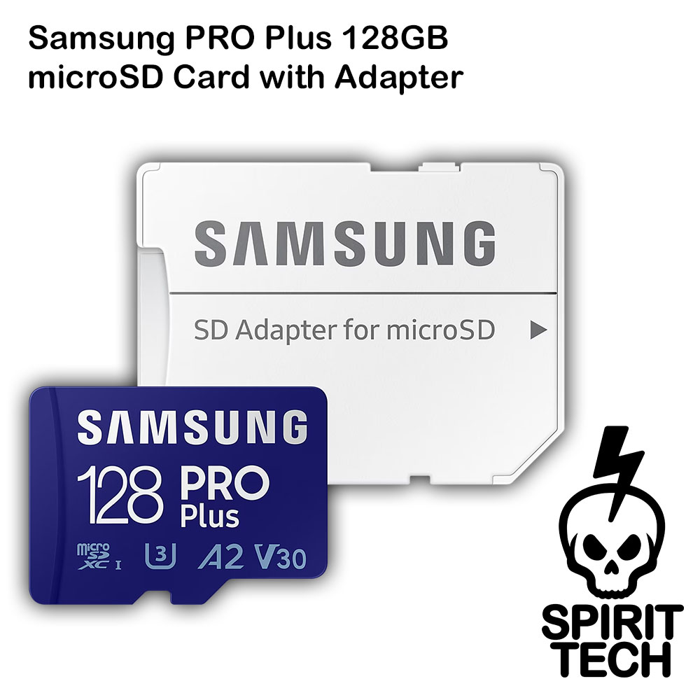 128GB Samsung PRO Plus microSD Card with Adapter