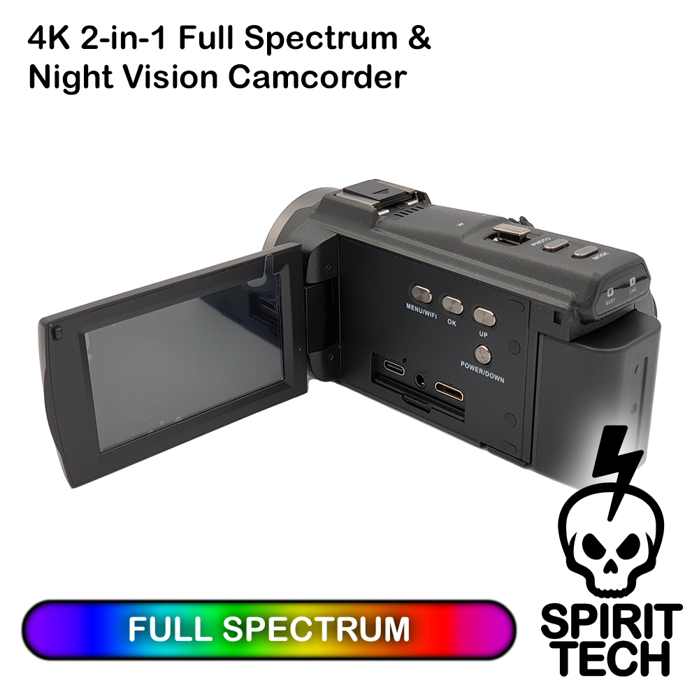 Camcorder with night shop vision