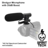 Shotgun Microphone with 20dB Boost