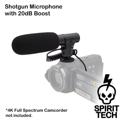Shotgun Microphone with 20dB Boost