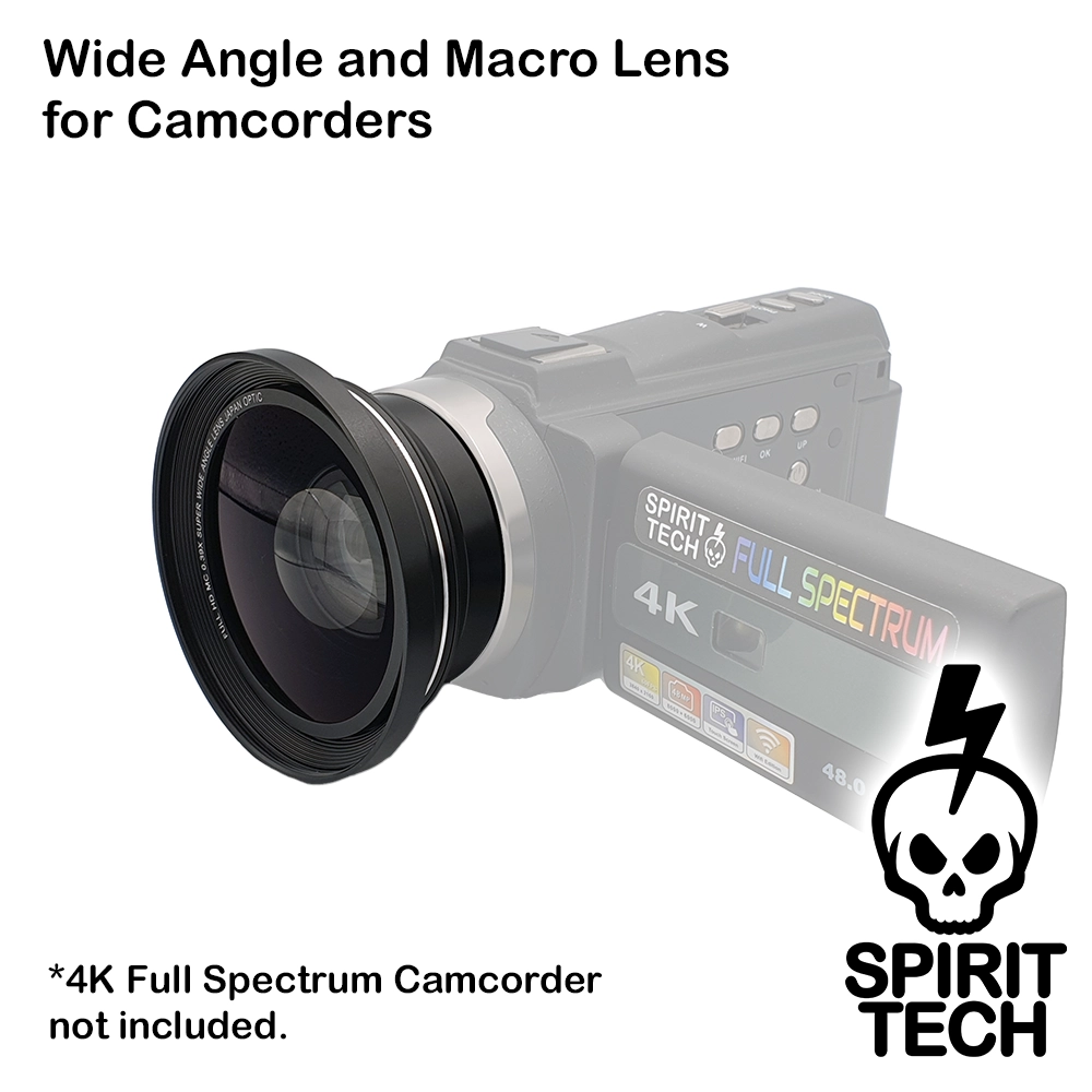 Wide Angle and Macro Lens for Camcorders