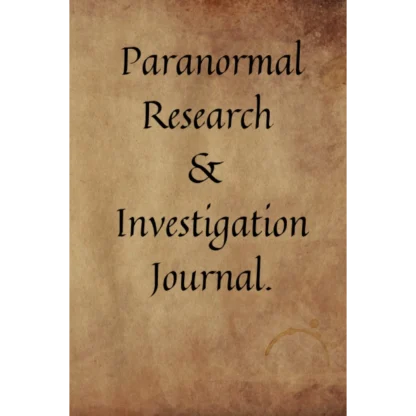 Paranormal Research & Investigation Journal. - Brown 6×9 inch